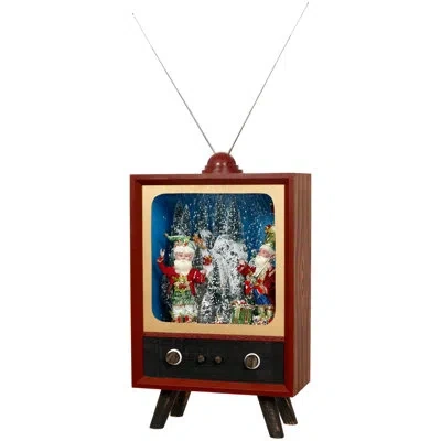 Mark Roberts Old Fashioned Tv With Elves - 23 Inches In Multi