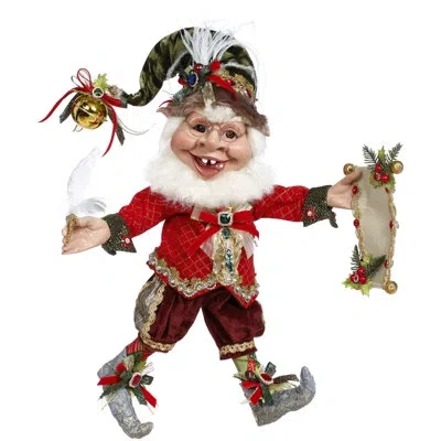 Mark Roberts On The Naughty List Elf, Medium - 17 Inches In Gold,green,red