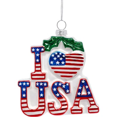 Mark Roberts Patriotic I Love Usa Ornament, Set Of 6 In Multi