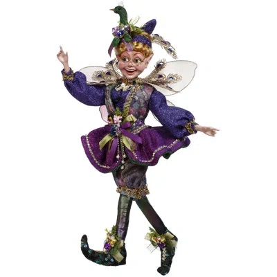 Mark Roberts Peacock Fairy, Girl, Medium - 17 Inches In Purple;gold;blue;green