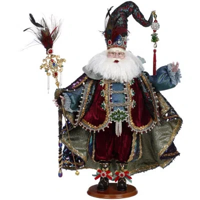 Mark Roberts Peacock Jewel Santa - 26 Inches In Multi