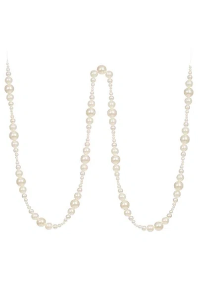 Mark Roberts Pearl Ball Garland, Set Of 6 In White