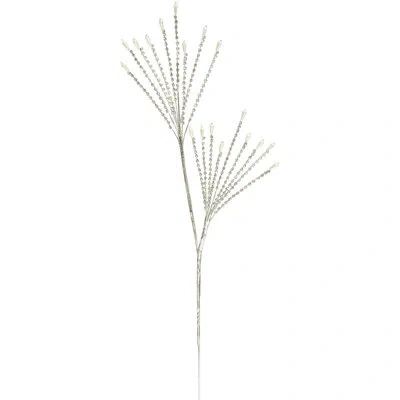 Mark Roberts Pearl Jewel Spray - 31 Inches Set Of 6 In White;silver