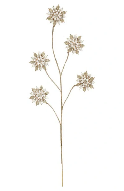 Mark Roberts Pearl Sunflower Spray, Set Of 6 In Gold