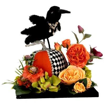 Mark Roberts Pumpkin Crow Tablescape - 16 X 14 Inches In Multi