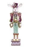 Mark Roberts Rabbit Nutcracker Green, Small In Multi
