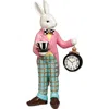 Mark Roberts Rabbit With Clock In Multi