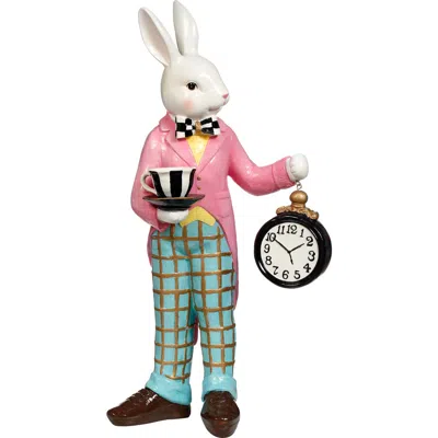 Mark Roberts Rabbit With Clock In Multi