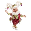 Mark Roberts Raspberry Cookie Elf, Medium In Red