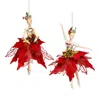 Mark Roberts Red Ballerina Ornaments, Set Of 2