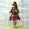 Mark Roberts Regal Ruby Golden Urn Cone Tree