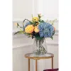 Mark Roberts Rose Hydrangea Crackle Vase In Multi