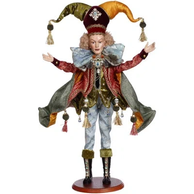 Mark Roberts Royal Court Of Marvello - 30 Inches In Orange;gold;blue;green;red