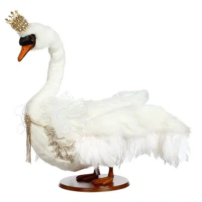 Mark Roberts Royal Swan - 30.5 Inches In Gold;black;brown;white