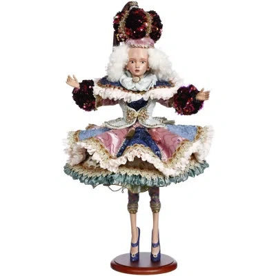 Mark Roberts Ruffela, Girl - 22 Inches In Pink;gold;blue;red