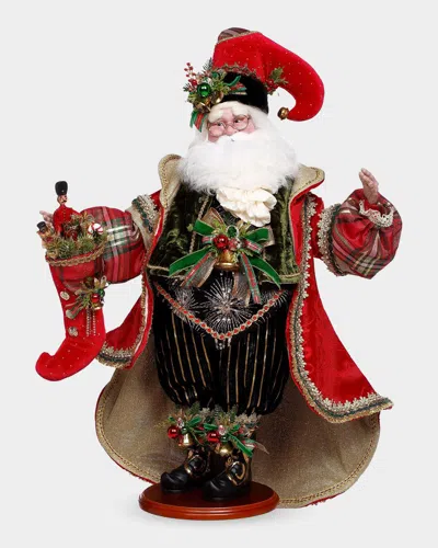 Mark Roberts Santa & Apos;s Stocking Collectible Christmas Figure In Red