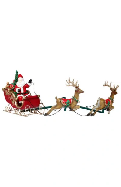 Mark Roberts Santa And Deer Tree Decor In Multi