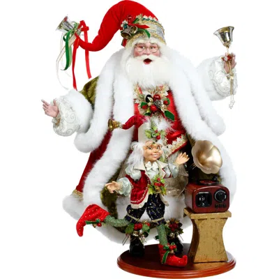 Mark Roberts Santa And Elf Playing Records In Multi