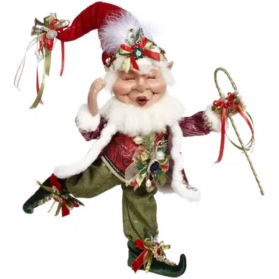 Mark Roberts Santa Baby Elf, Medium - 16.5 Inches In Red,green,white