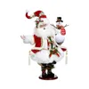 Mark Roberts Santa Building Snowman Figure In Multi