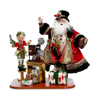 Mark Roberts Santa Family Movie 24.5 Figurine In Multi