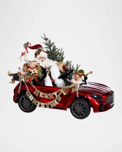 Mark Roberts Santa's Hot Rod Christmas Decor
