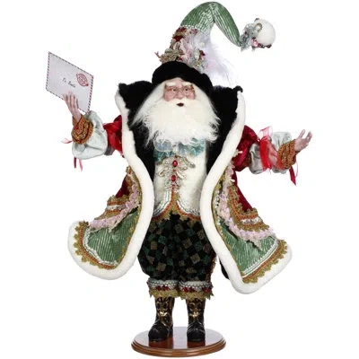 Mark Roberts Santa's Mail Call - 27 Inches In White,black,green,red