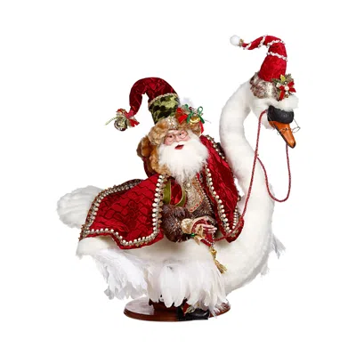 Mark Roberts Santa On Goose In Multi