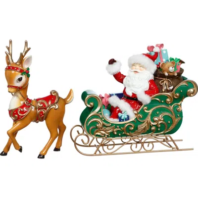 Mark Roberts Santa Sleigh Ride In Multi