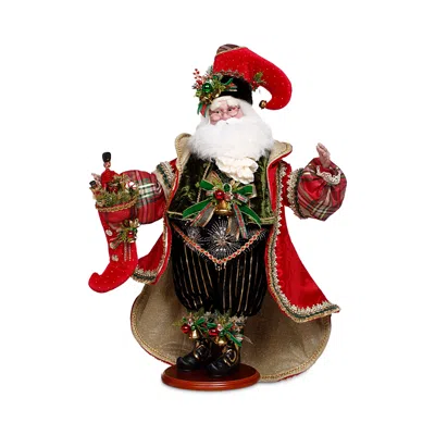 Mark Roberts Santa's Stocking Figure, 25 In Red