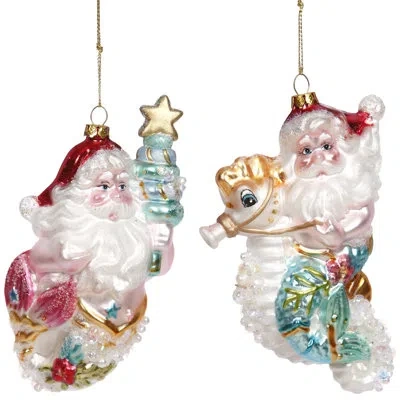 Mark Roberts Santa Under The Sea Hanging Figurine Ornament Set
