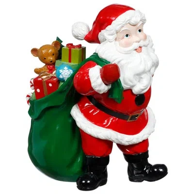MARK ROBERTS SANTA WITH GIFT SACK - 15 INCHES