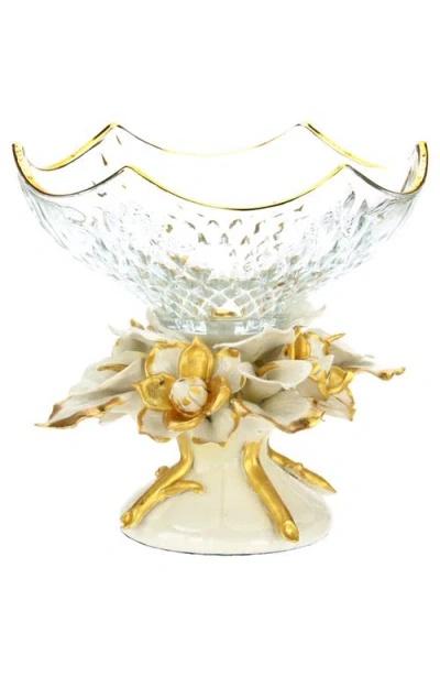 Mark Roberts Scalloped Calla Lilly Bowl In Multi