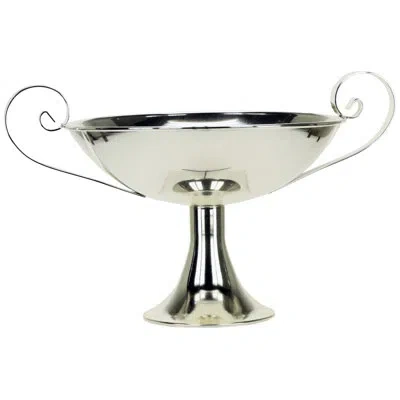 Mark Roberts Scroll Handle Bowl - 16 X 10.5 Inches In Silver