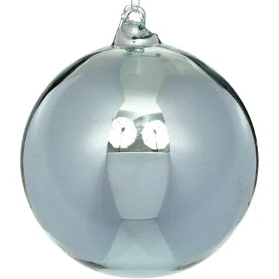 Mark Roberts Shiny Ball Ornament Set Of 4 In Blue