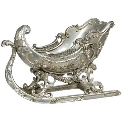 Mark Roberts Silver Sleigh - 16 X 10.5 Inches In Metallic