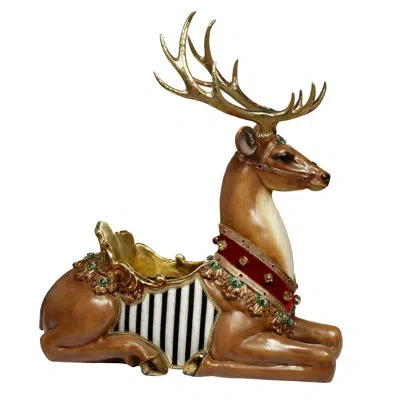 Mark Roberts Sitting Deer - 43 X 45 Inches In Brown