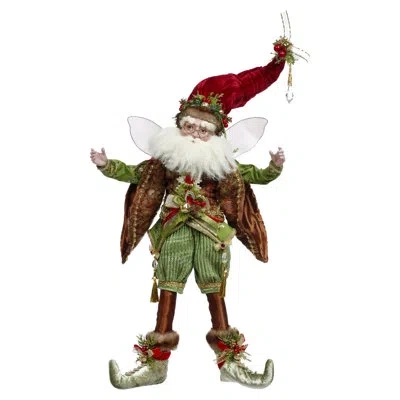 Mark Roberts Sleighbells Ring Fairy, Large - 19 Inches In Gold;brown;green;red