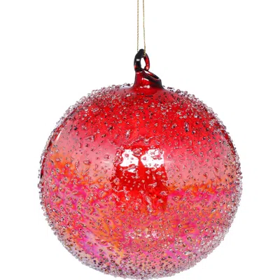 Mark Roberts Sparkling Ombre Ornament, Small, Set Of 6 In Red