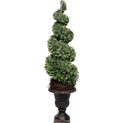 Mark Roberts Spiral Topiary, Set Of 2 In Green