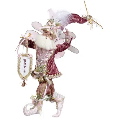 Mark Roberts Spirit Of Hope Fairy, Medium - 15.5 Inches In Pink,white,gold,green