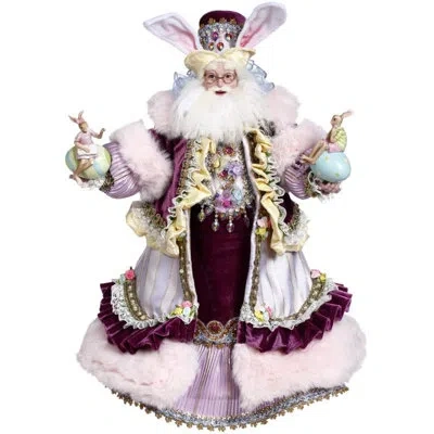 Mark Roberts Spring Father Easter Rabbit Figurines & Collectibles In Pink,purple,beige,gold