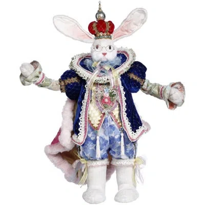 Mark Roberts Spring King Of Hearts Rabbit Figurines & Collectibles In Pink,blue,white,red