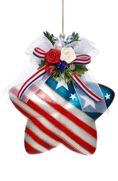 Mark Roberts Stars And Stripes Star Ornament In Multi