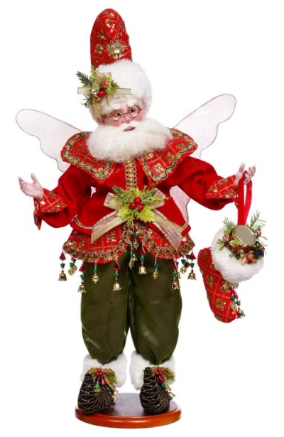 Mark Roberts Stocking Stuffing Fairy On Base In Multi