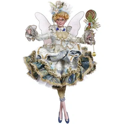Mark Roberts Sugar Plum Fairy, Medium, Green - 19 Inches In Blue,white,gold,green