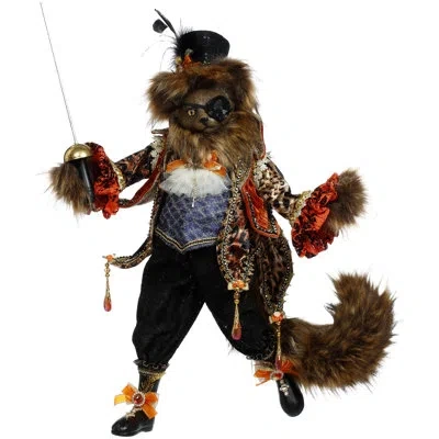 Mark Roberts Swashbuckling Cat- 26.5 Inches In Orange;blue;black;brown