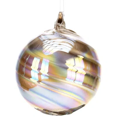 Mark Roberts Swirl Gold Ornament - 6 Inches Set Of 4 In Purple;gold