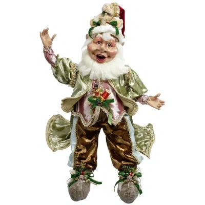 Mark Roberts Teddy Bear Elf - 34 Inches In Red,green,white,brown,pink,blue