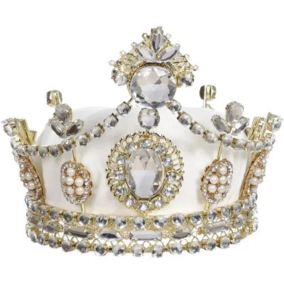 Mark Roberts Tiara Crown, Set Of 2 - 6 X 5 Inches In Gold,silver